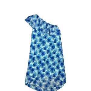 NWT Vineyard Vines Electric Palm One Shoulder High-Low Maxi Dress Size 12